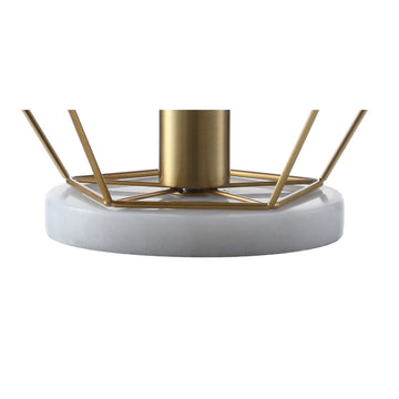 James 10" Metal/Marble LED Table Lamp - JONATHAN Y